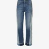 STELLA MCCARTNEY Logo-embroidered Straight-leg Mid-rise Jeans