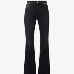 STELLA MCCARTNEY Flare Faded-wash Flared-leg Mid-rise Jeans