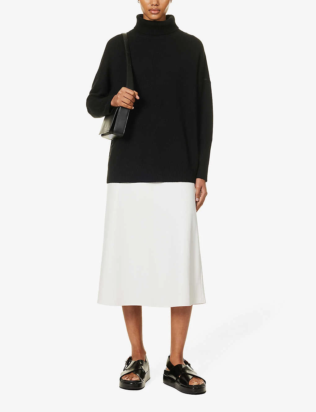 Max Mara Renata Flared-hem Woven Midi Skirt 2 Max Mara Renata Flared-hem Woven Midi Skirt - Image 2