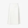 Max Mara Renata Flared-hem Woven Midi Skirt