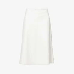 Max Mara Renata Flared-hem Woven Midi Skirt