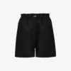 Regular-fit Elasticated-waist Linen Shorts