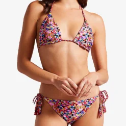 Ted Baker Jaoni Graphic-print Reversible Bikini Top -Outlet Pique Style Store R04162195 BLACK ALT02