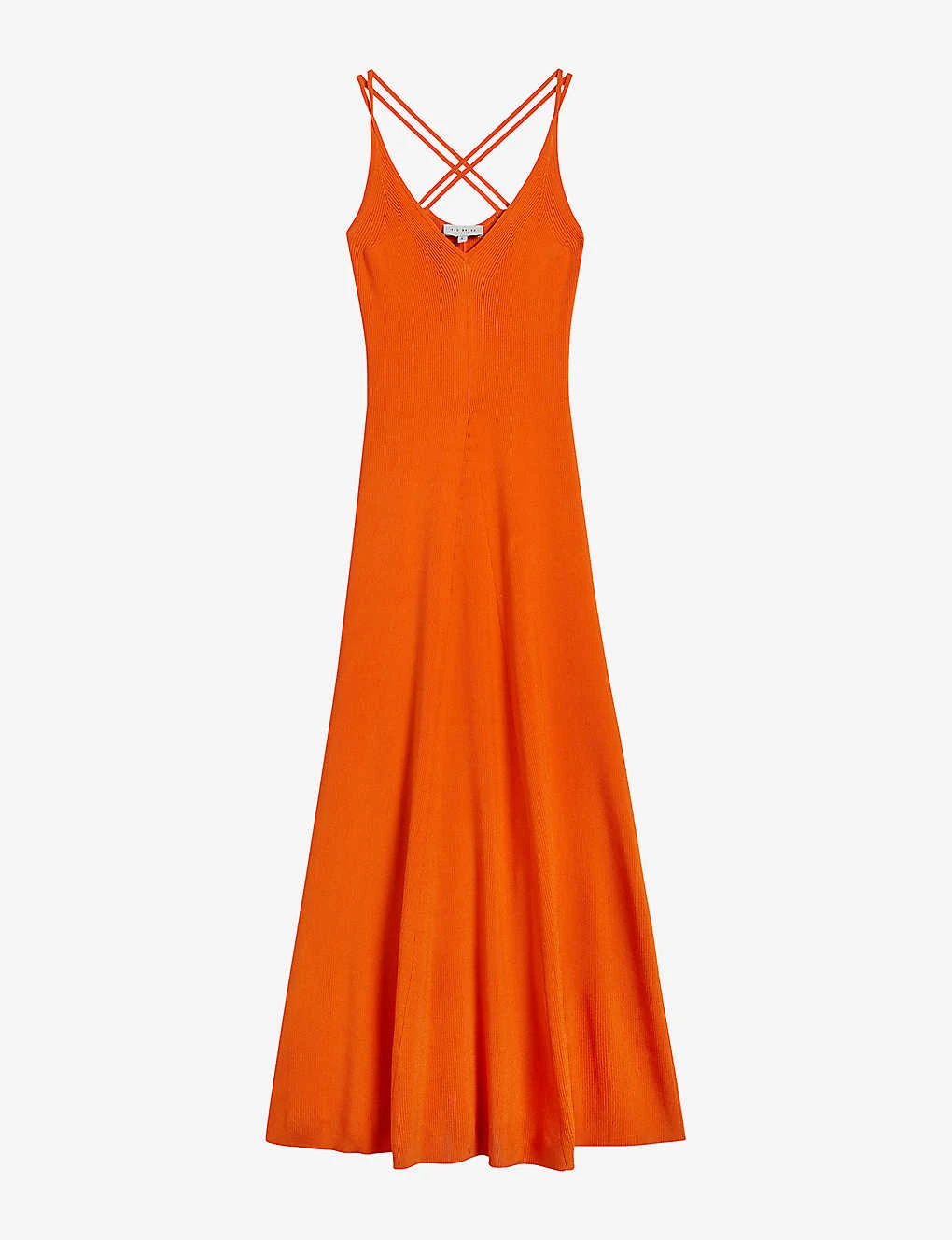 Ted Baker Marrlyy V-neck Sleeveless Ribbed-knit Maxi Dress 1 Ted Baker Marrlyy V-neck Sleeveless Ribbed-knit Maxi Dress