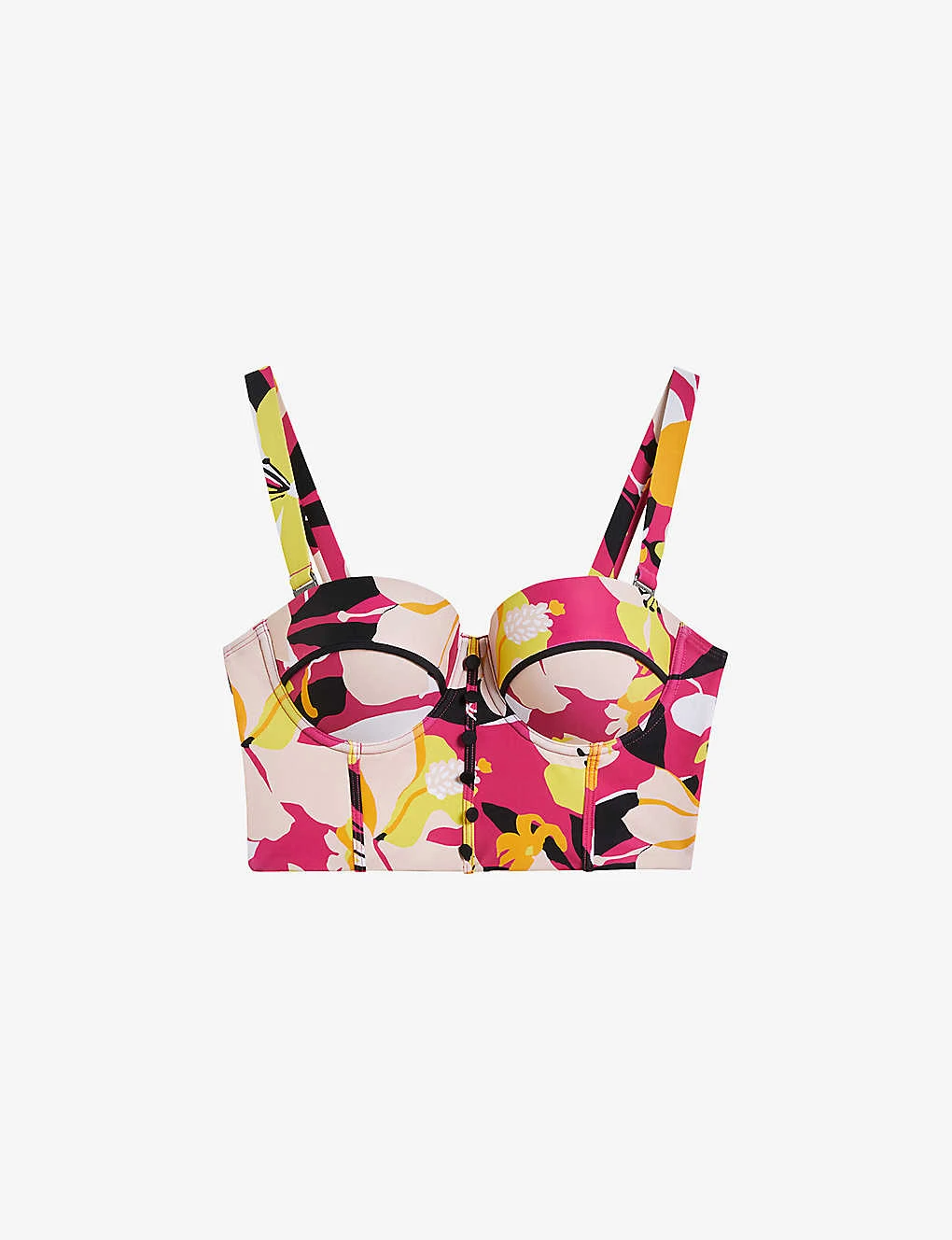 Ted Baker Margieh Abstract-print Balconette Bikini Top 1 Ted Baker Margieh Abstract-print Balconette Bikini Top