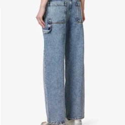 MOSCHINO Acid-wash Straight-leg Mid-rise Jeans -Outlet Pique Style Store R04162969 FANTASYPRINTBLUE ALT03