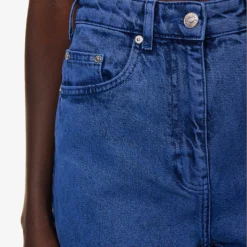 MOSCHINO Frayed-hem Straight-leg Mid-rise Jeans -Outlet Pique Style Store R04162970 FANTASYPRINTBLUE ALT05