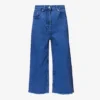 MOSCHINO Frayed-hem Straight-leg Mid-rise Jeans