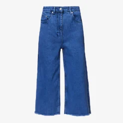 MOSCHINO Frayed-hem Straight-leg Mid-rise Jeans