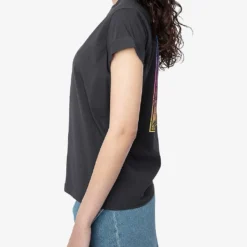 Zadig & Voltaire Anya Moon Logo-print Cotton T-shirt -Outlet Pique Style Store R04164057 CARBONE ALT02