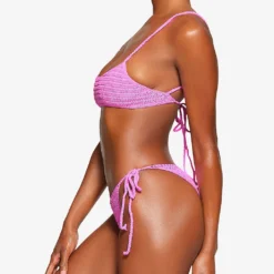 Scoop-neck Recycled Stretch-nylon Crochet Bikini Top -Outlet Pique Style Store R04164358 TAFFY ALT02