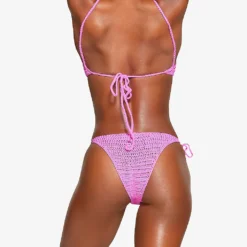 Scoop-neck Recycled Stretch-nylon Crochet Bikini Top -Outlet Pique Style Store R04164358 TAFFY ALT03