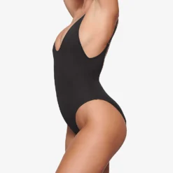 Scoop-neck Low-back Recycled Stretch-nylon Swimsuit 6 Scoop-neck Low-back Recycled Stretch-nylon Swimsuit -Outlet Pique Style Store R04164370 ONYX ALT02