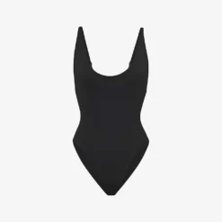 Scoop-neck Low-back Recycled Stretch-nylon Swimsuit