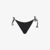 Dipped Tie-fastened Recycled Stretch-nylon Bikini Bottoms