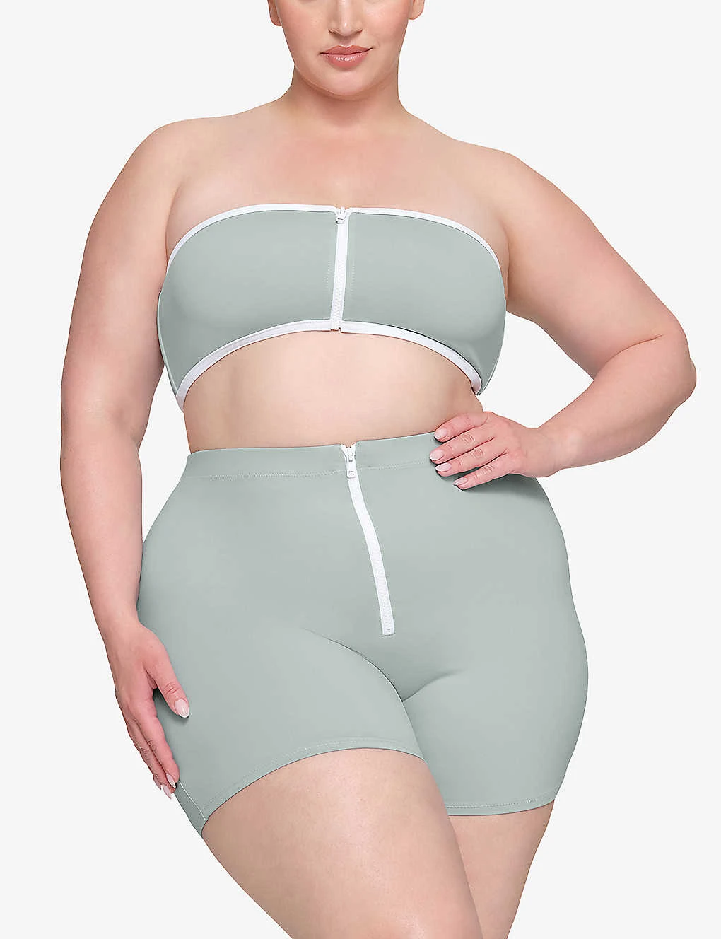 Sporty Mid-rise Stretch-recycled Nylon Shorts 2 Sporty Mid-rise Stretch-recycled Nylon Shorts - Image 2