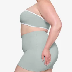 Sporty Mid-rise Stretch-recycled Nylon Mini Skirt -Outlet Pique Style Store R04164386 PACIFIC ALT02