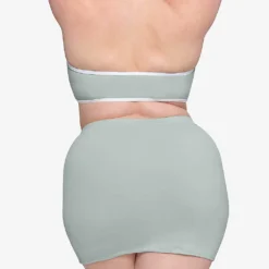 Sporty Mid-rise Stretch-recycled Nylon Mini Skirt -Outlet Pique Style Store R04164386 PACIFIC ALT03