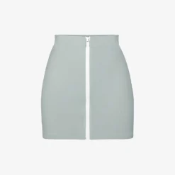 Sporty Mid-rise Stretch-recycled Nylon Mini Skirt