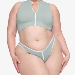 Sporty High-neck Stretch-recycled Nylon Top -Outlet Pique Style Store R04164391 PACIFIC ALT04