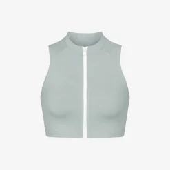 Sporty High-neck Stretch-recycled Nylon Top