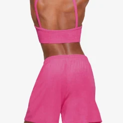 Terry Lounge Mid-rise Cotton-blend Shorts -Outlet Pique Style Store R04164394 WATERMELON ALT03