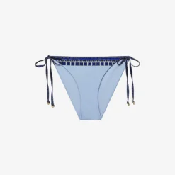 Reiss Tina Printed Stretch Cotton-blend Bikini Bottoms