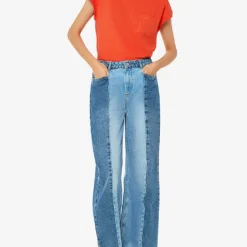 Whistles Ember Patch Pocket Linen And Cotton T-shirt 6 Whistles Ember Patch Pocket Linen And Cotton T-shirt -Outlet Pique Style Store R04165061 RED ALT01