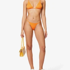 Barbados High-rise Bikini Bottoms -Outlet Pique Style Store R04165691 TANGERINERIB ALT01