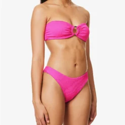 Costa Rica Recycled Polyester-blend Bikini Top -Outlet Pique Style Store R04165692 FUCHSIACRINKLE ALT02