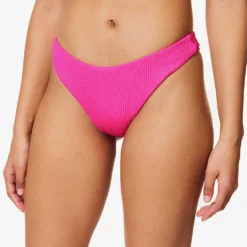 Byron High-rise Recycled Polyester-blend Bikini Bottoms -Outlet Pique Style Store R04165693 FUCHSIACRINKLE ALT02