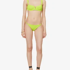 Capri Crinkled Mid-rise Bikini Bottoms 5 Capri Crinkled Mid-rise Bikini Bottoms -Outlet Pique Style Store R04165697 KEYLIMERIB ALT01