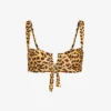 Clovelly Animal-print Recycled Nylon-blend Bikini Top