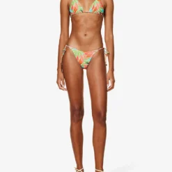 Hanalei Abstract-print Stretch-recycled Nylon Bikini Bottom -Outlet Pique Style Store R04165715 BIRDOFPARADISE ALT01