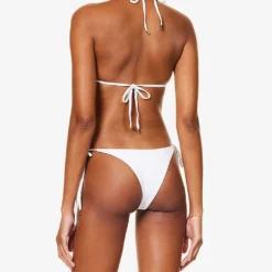 Palma Stretch-recycled Nylon Bikini Top -Outlet Pique Style Store R04165717 WHITE ALT02