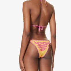 It's Now Cool Crochet Sea Me Crocheted Cotton Triangle Bikini Top -Outlet Pique Style Store R04165798 SEAMETRUECROCHET ALT02