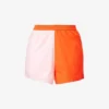 It's Now Cool Vacay Colour-blocked Mid-rise Cotton Shorts