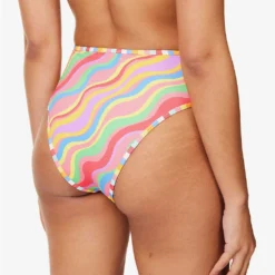 It's Now Cool Rainbow High-rise Bikini Bottoms -Outlet Pique Style Store R04165810 RAINBOW ALT03