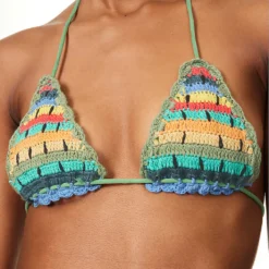 It's Now Cool Kingston Crochet-pattern Cotton Bikini Top -Outlet Pique Style Store R04165814 KINGSTON ALT03