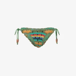 It's Now Cool Kingston Crochet-pattern Cotton Bikini Bottoms