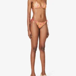 It's Now Cool Sancho Floral-print Recycled Polyester-blend Bikini Top -Outlet Pique Style Store R04165816 SANCHO ALT01