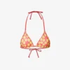 It's Now Cool Sancho Floral-print Recycled Polyester-blend Bikini Top