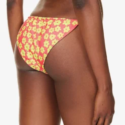 It's Now Cool Sancho Floral-print Recycled Polyester-blend Bikini Bottoms -Outlet Pique Style Store R04165817 SANCHO ALT03