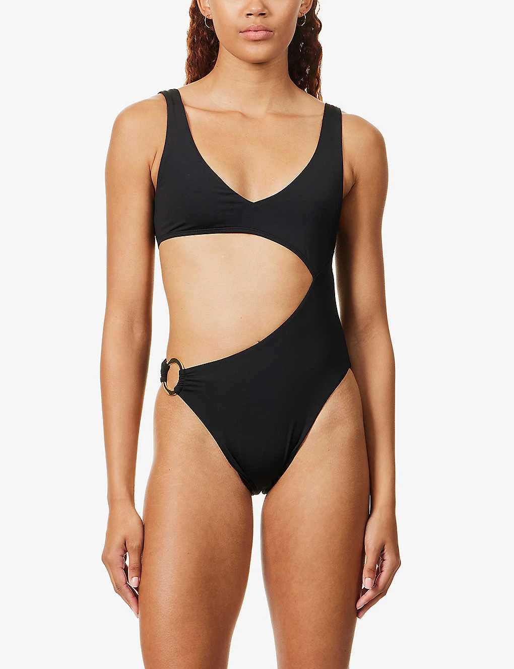 St. Barth's Cut-out Recycled-polyester-blend Swimsuit 2 St. Barth's Cut-out Recycled-polyester-blend Swimsuit - Image 2
