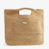 Paloma Large Raffia Top-handle Bag