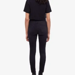 THE KOOPLES Logo-embellished Slim-fit Mid-rise Stretch Denim Jeans -Outlet Pique Style Store R04166186 BLACK ALT03