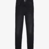 THE KOOPLES Logo-embellished Slim-fit Mid-rise Stretch Denim Jeans