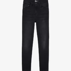 THE KOOPLES Logo-embellished Slim-fit Mid-rise Stretch Denim Jeans