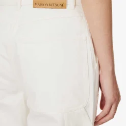 Worker Tapered-leg Mid-rise Jeans -Outlet Pique Style Store R04166221 OFFWHITE ALT05