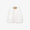 Palm Angels Branded Relaxed-fit Linen Shorts